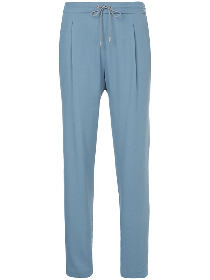 Fabiana Filippi Drawstring Waist Trousers - Blue