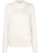 Victoria Beckham Ribbed Sweater - White