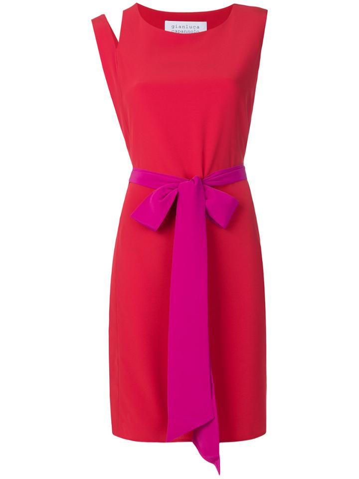 Gianluca Capannolo Shift Round Neck Dress - Red