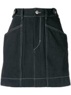 Isabel Marant Gayle Denim Mini Skirt - Black