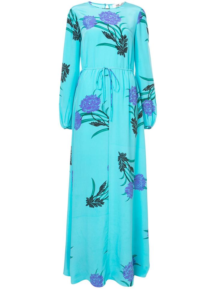 Dvf Diane Von Furstenberg Farren Print Maxi Dress - Blue