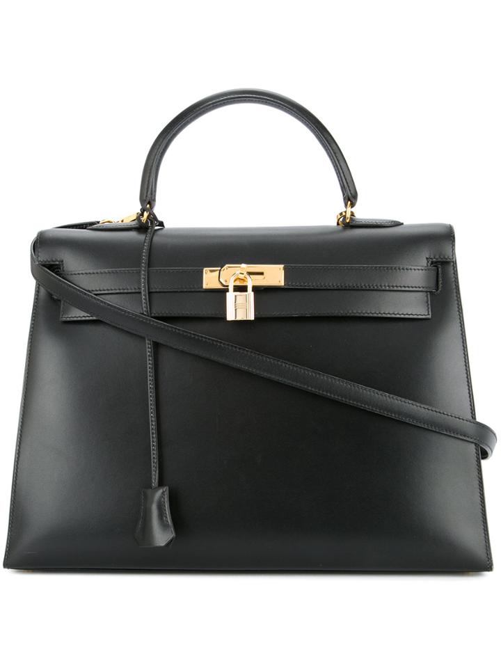 Hermès Vintage Kelly 35 Bag - Black