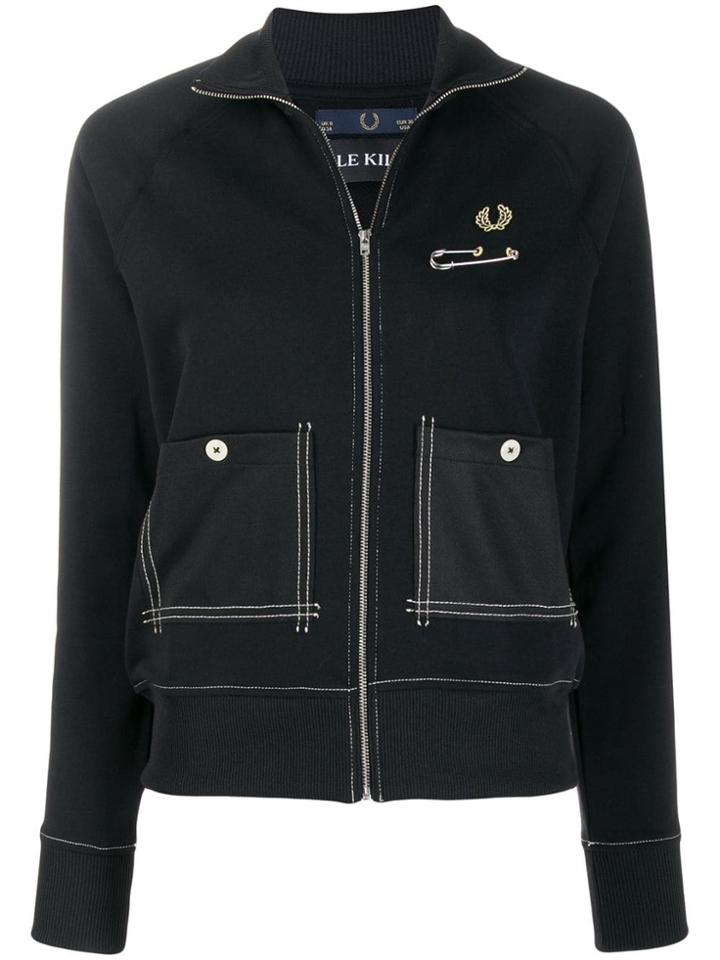 Le Kilt Contrast Stitching Jackets - Black