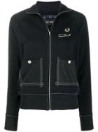 Le Kilt Contrast Stitching Jackets - Black