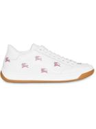 Burberry Ekd Leather Sneakers - White
