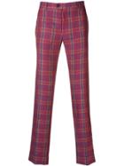 Etro Tailored Check Trousers - Pink