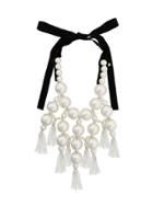 Moy Paris Large Beaded Necklace - White