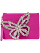 Sophia Webster Flossy Butterfly Clutch Bag - Pink