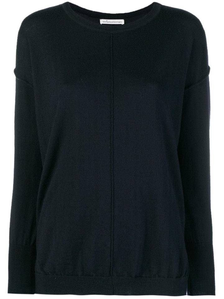 Stefano Mortari Round Neck Jumper - Blue