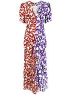 Rixo Ariel Printed Midi Dress - Blue