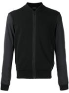 Z Zegna Zipped Bomber Jacket, Men's, Size: Xl, Black, Polyester/cotton/polyamide