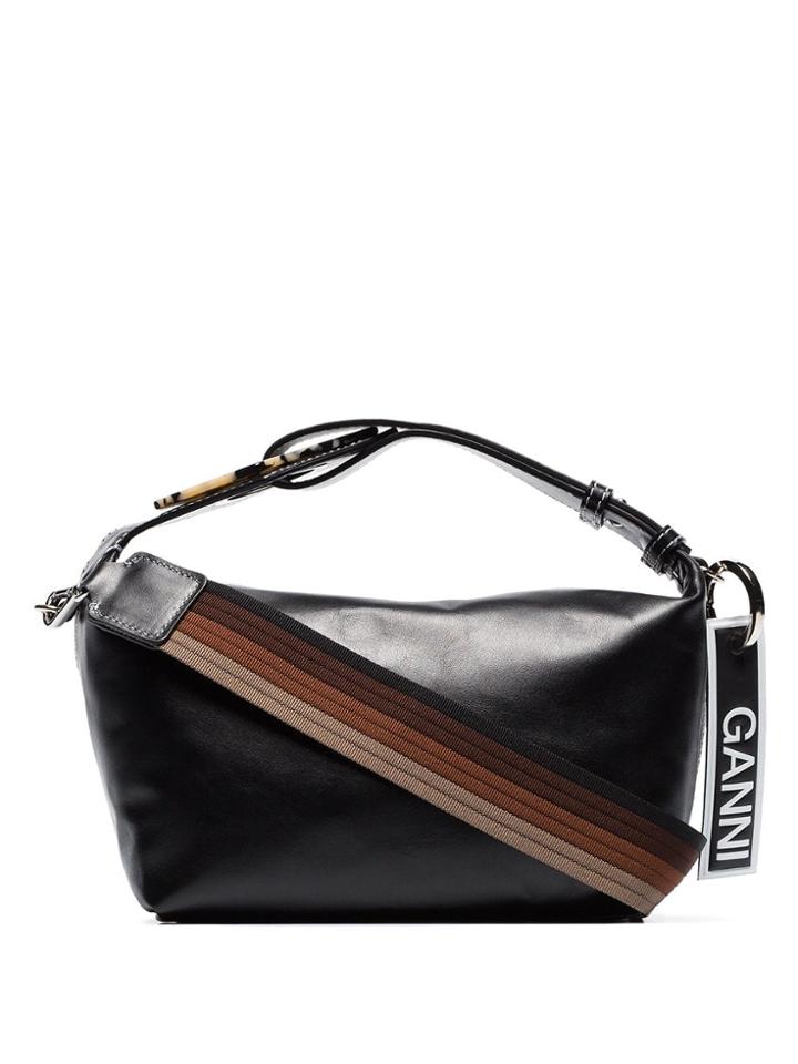 Ganni Dual Handle Shoulder Bag - Black