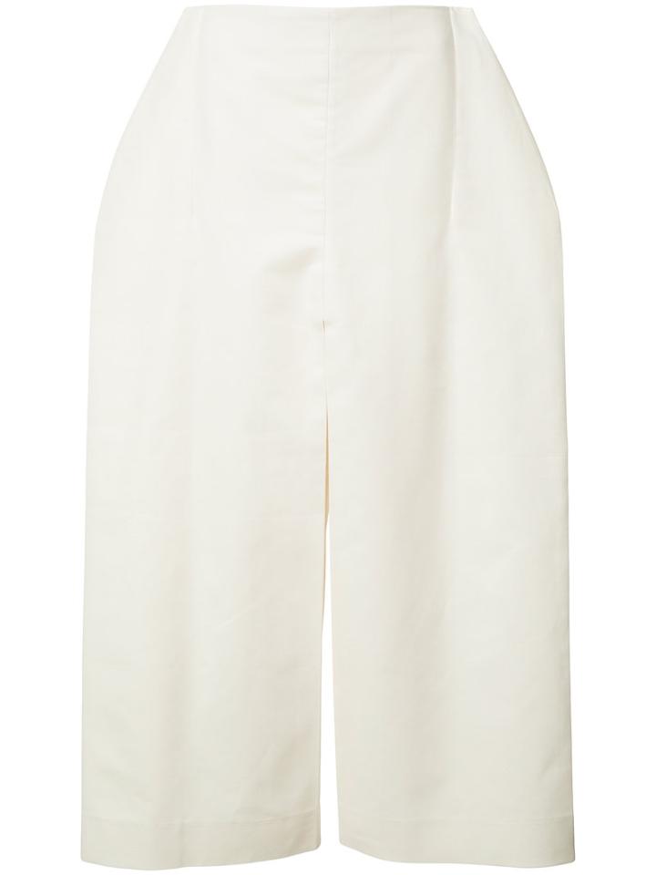 Jacquemus - Le Pantacourt Jupe Trousers - Women - Cotton - 36, White, Cotton