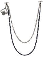 Tagliatore Beaded Collar Pin - Blue