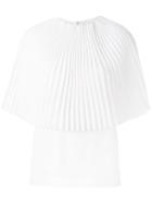 Sara Battaglia - Flared Blouse - Women - Polyester - 46, Women's, White, Polyester