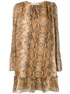 Dvf Diane Von Furstenberg Snakeskin Print Dress - Neutrals