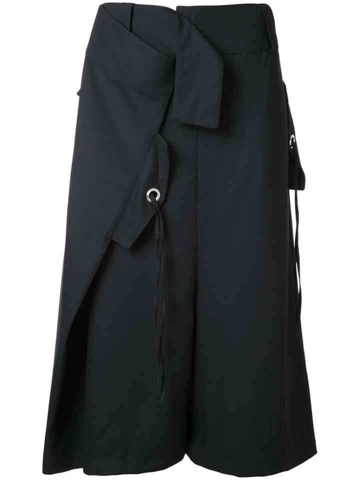 Max Tan 'serge' Cropped Trousers - Black
