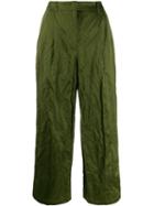 Odeeh Creased-effect Trousers - Green