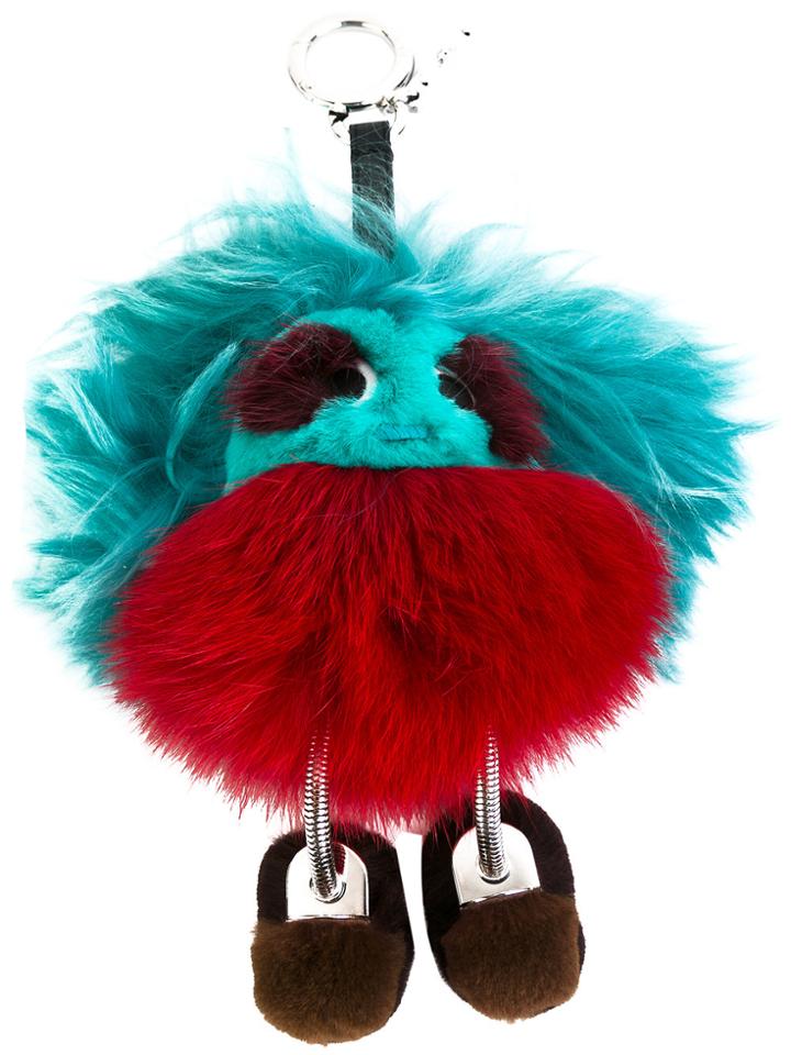 Fendi Bag Bugs Keyring - Green