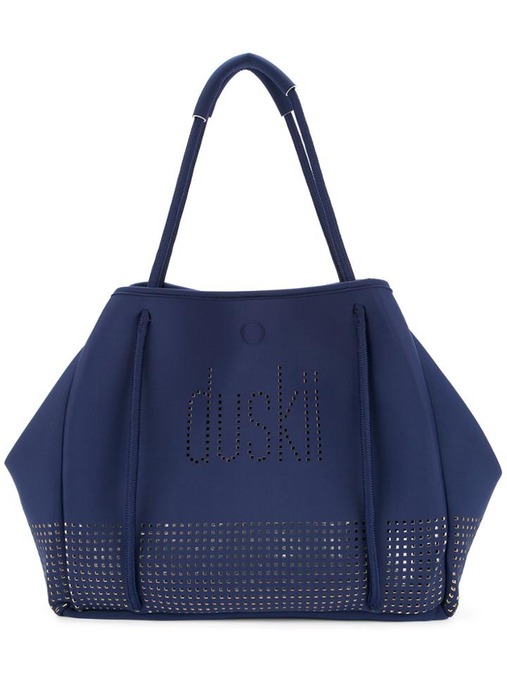 Duskii Loose Wide Tote Bag - Blue