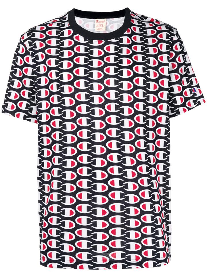 Champion All-over Logo Print T-shirt - Red