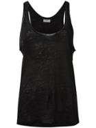 By Malene Birger Fanas Tank, Women's, Size: Small, Black, Linen/flax