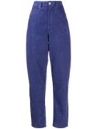 Isabel Marant Étoile High Waisted Tapered Trousers - Blue