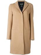 Msgm Classic Coat, Women's, Size: 40, Nude/neutrals, Cotton/polyamide/viscose/virgin Wool