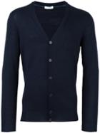 Paolo Pecora V-neck Cardigan, Men's, Size: Xxl, Blue, Wool