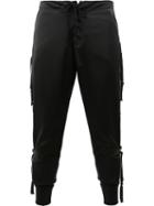 Greg Lauren Side Zip Lounge Pants, Men's, Size: 3, Black, Cotton/rayon/satin
