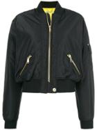 Versace Jeans Zipped Bomber Jacket - Black