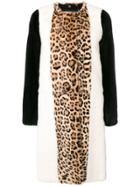 Giambattista Valli Animal Print Fur Coat - Multicolour