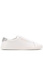 Saint Laurent Andy Sequin Heel Sneakers - White