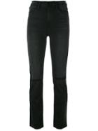 Frame Denim Busted Knee Jeans - Black