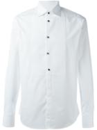 Dsquared2 Bib Detail Shirt, Men's, Size: 48, White, Cotton