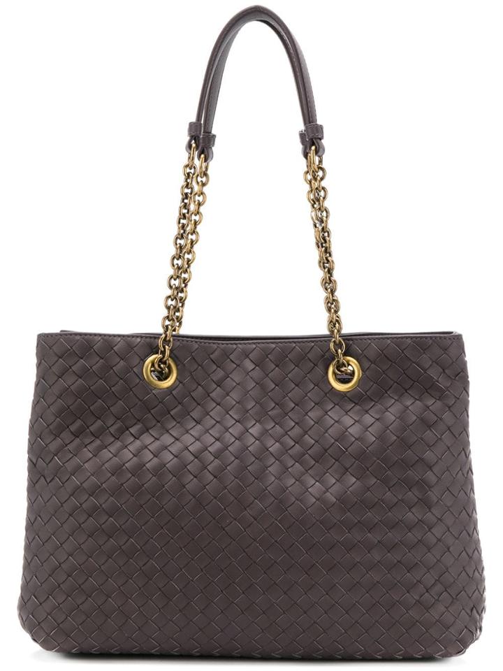 Bottega Veneta Intrecciato Tote Bag - Brown