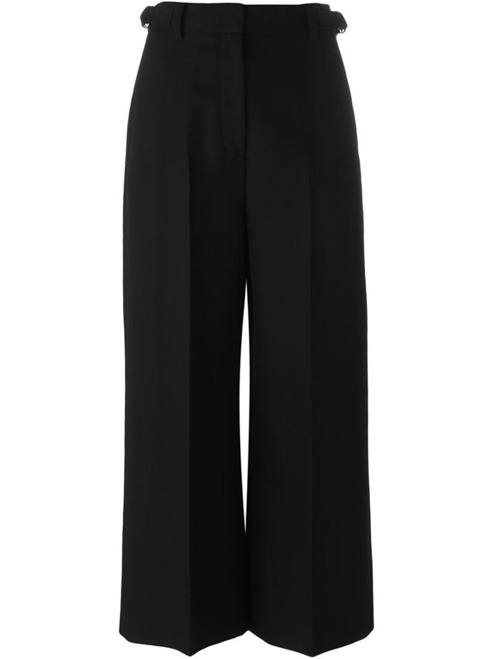 Alexander Wang Wide Leg Trousers, Women's, Size: 0, Black, Polyester/virgin Wool