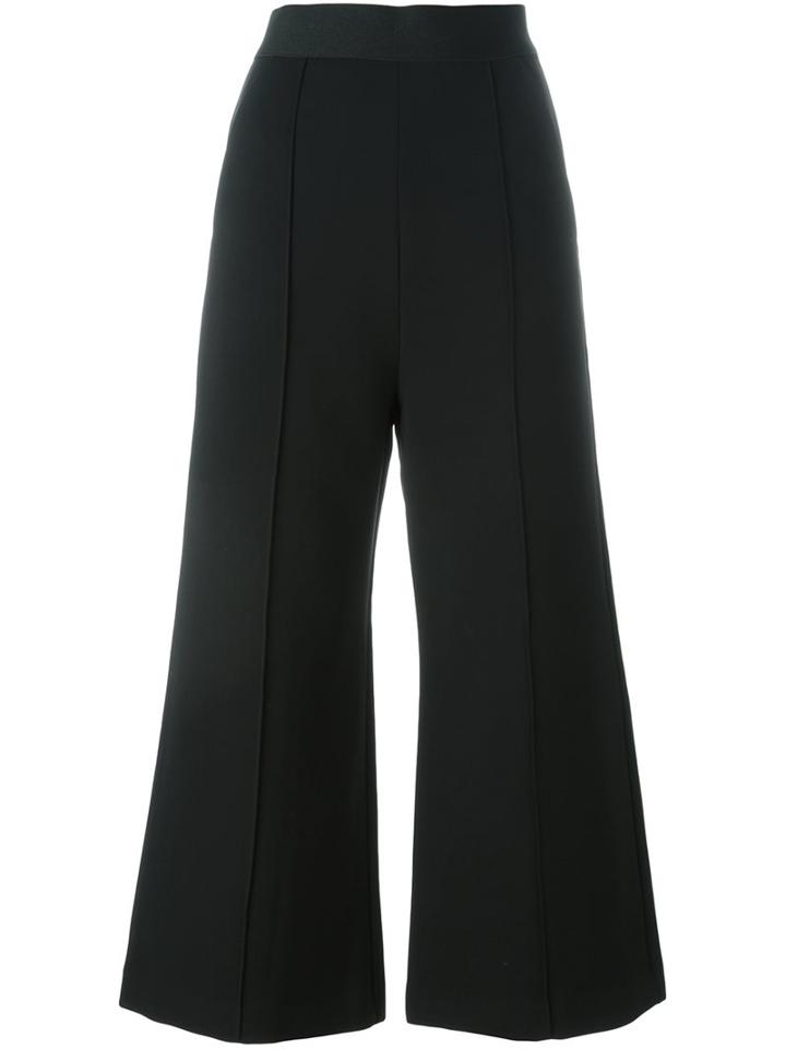 Self-portrait Flared Culottes, Women's, Size: 10, Black, Polyester/cotton