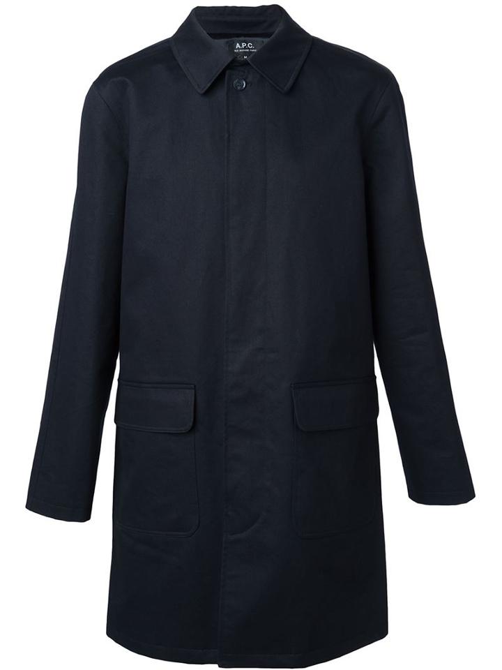 A.p.c. Buttoned Raincoat