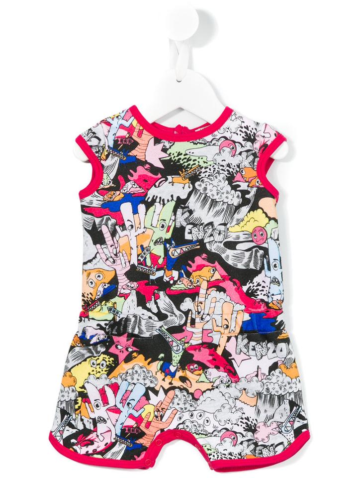 Kenzo Kids - Comic Book Print Romper - Kids - Cotton - 6 Mth