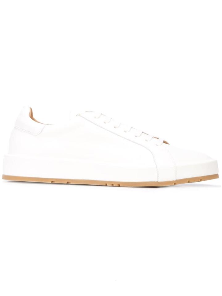 Jil Sander Jil Sander Js31068a8110101 White Leather/fur/exotic