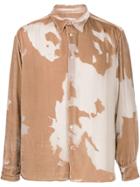 Cmmn Swdn Cedric Devoré Shirt - Neutrals
