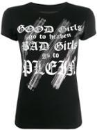 Philipp Plein Slogan T-shirt - Black