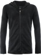 Avant Toi Knitted Zip Hoodie - Black