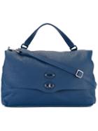 Zanellato - Flap Shoulder Bag - Women - Leather - One Size, Women's, Blue, Leather