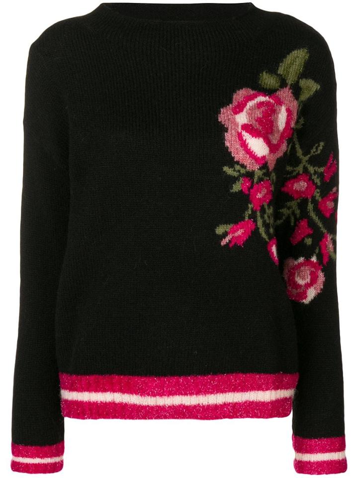 Liu Jo Roses Jumper - Black