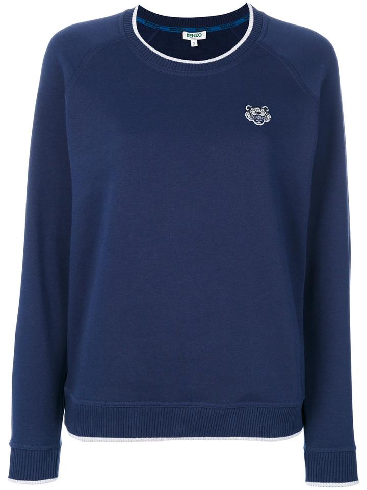 Kenzo - Mini Tiger Sweatshirt - Women - Cotton - L, Blue, Cotton
