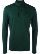 Michael Kors Longsleeved Polo Shirt, Men's, Size: Large, Green, Cotton