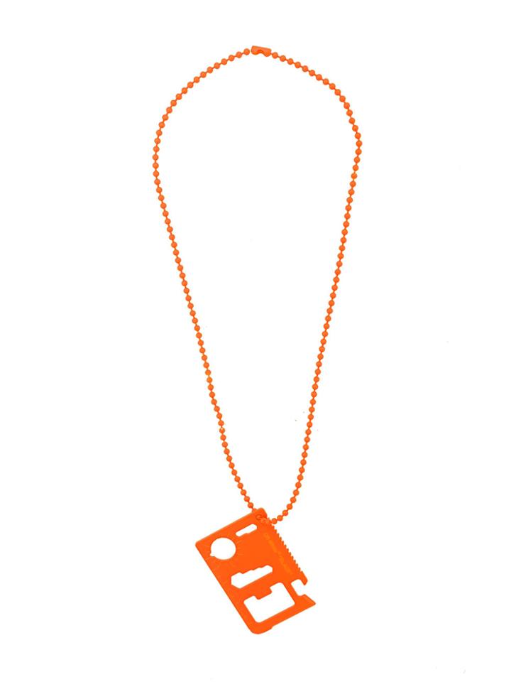 Off-white Logo Blade Necklace - Yellow & Orange