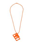 Off-white Logo Blade Necklace - Yellow & Orange